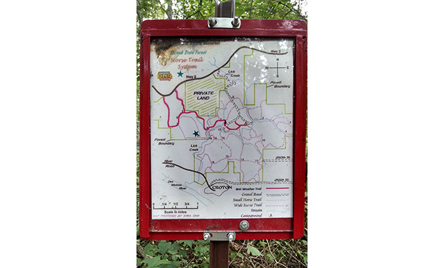 Shimek State Forest - Lick Creek Trail Map
