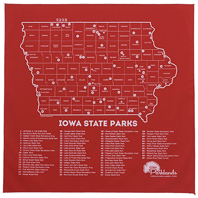 Iowa State Parks Bandanna